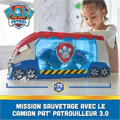 Jouet Paw Patrol - Pat Patrouille - Camion Pat' PATROUILLEUR 3.0 - Sons & Lumières - Voiture Figurine Pat Patrouille À Collectionner Paw Patrol