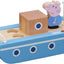 jouet Peppa Pig, Bateau en bois avec 1 personnage, Figurine Papy Pig en bois inclus, Jouet en bois, Peppa Pig