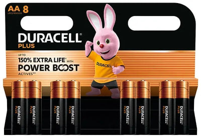 Piles Pile Alcaline Plus Powerboost AA/LR06 - Le lot de 8 DURACELL 5000394176140 DURACELL
