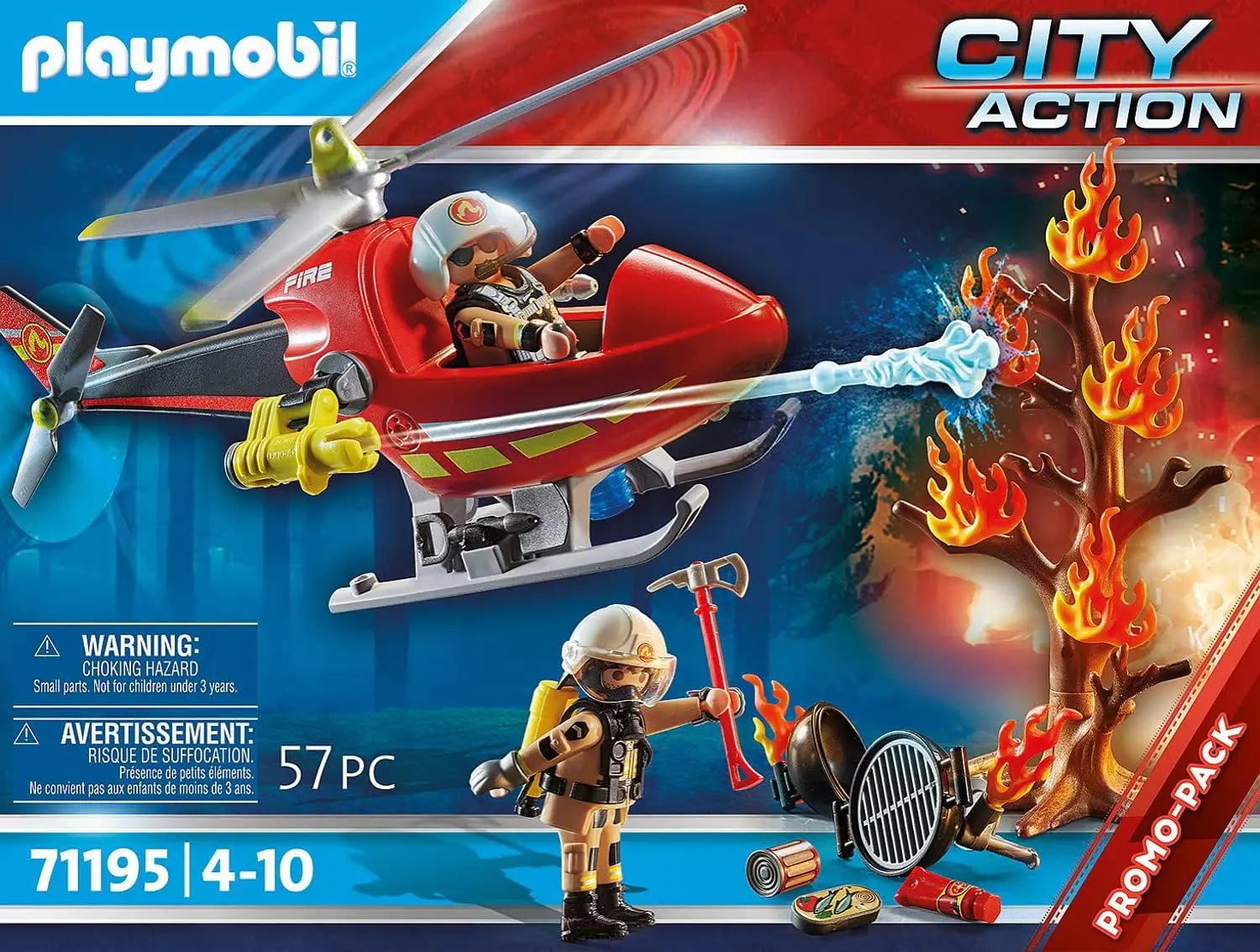 playmobil Playmobil 71195 Hélicoptère pompiers PLAYMOBIL