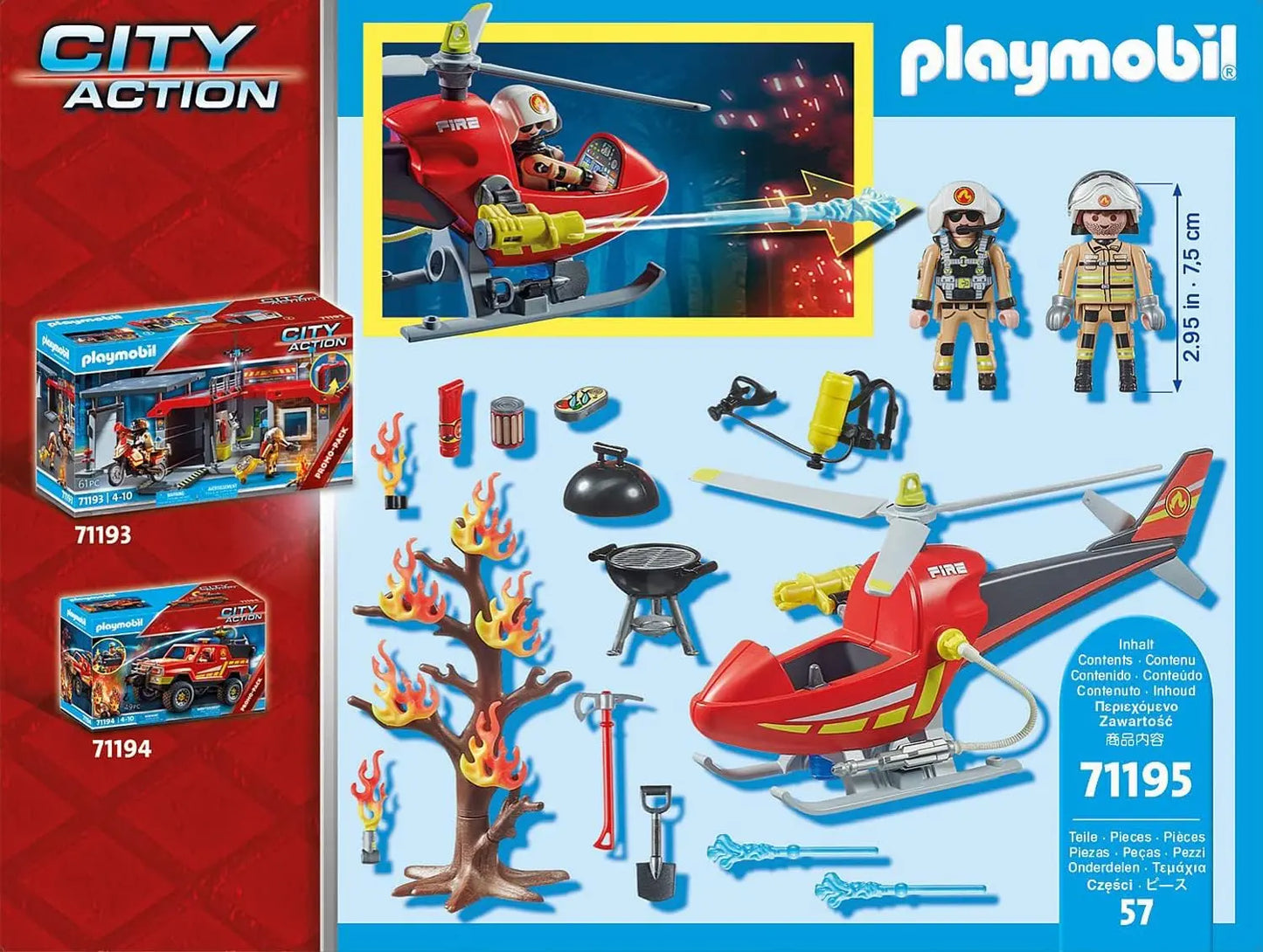 playmobil Playmobil 71195 Hélicoptère pompiers PLAYMOBIL
