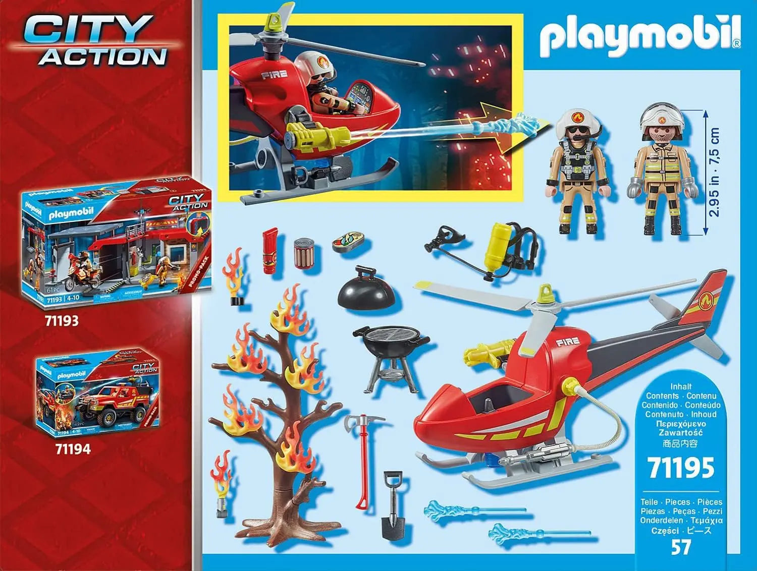 playmobil Playmobil 71195 Hélicoptère pompiers PLAYMOBIL
