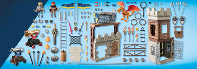 playmobill Playmobil 71298 Tournoi des Chevaliers Novelmore - avec Deux Personnages, Un Dragon, Deux tourelles, des cibles et des Accessoires - Chevalier - Histoire & Imaginaire - Dès 4 Ans playmobil