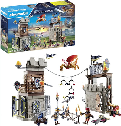 playmobill Playmobil 71298 Tournoi des Chevaliers Novelmore - avec Deux Personnages, Un Dragon, Deux tourelles, des cibles et des Accessoires - Chevalier - Histoire & Imaginaire - Dès 4 Ans playmobil