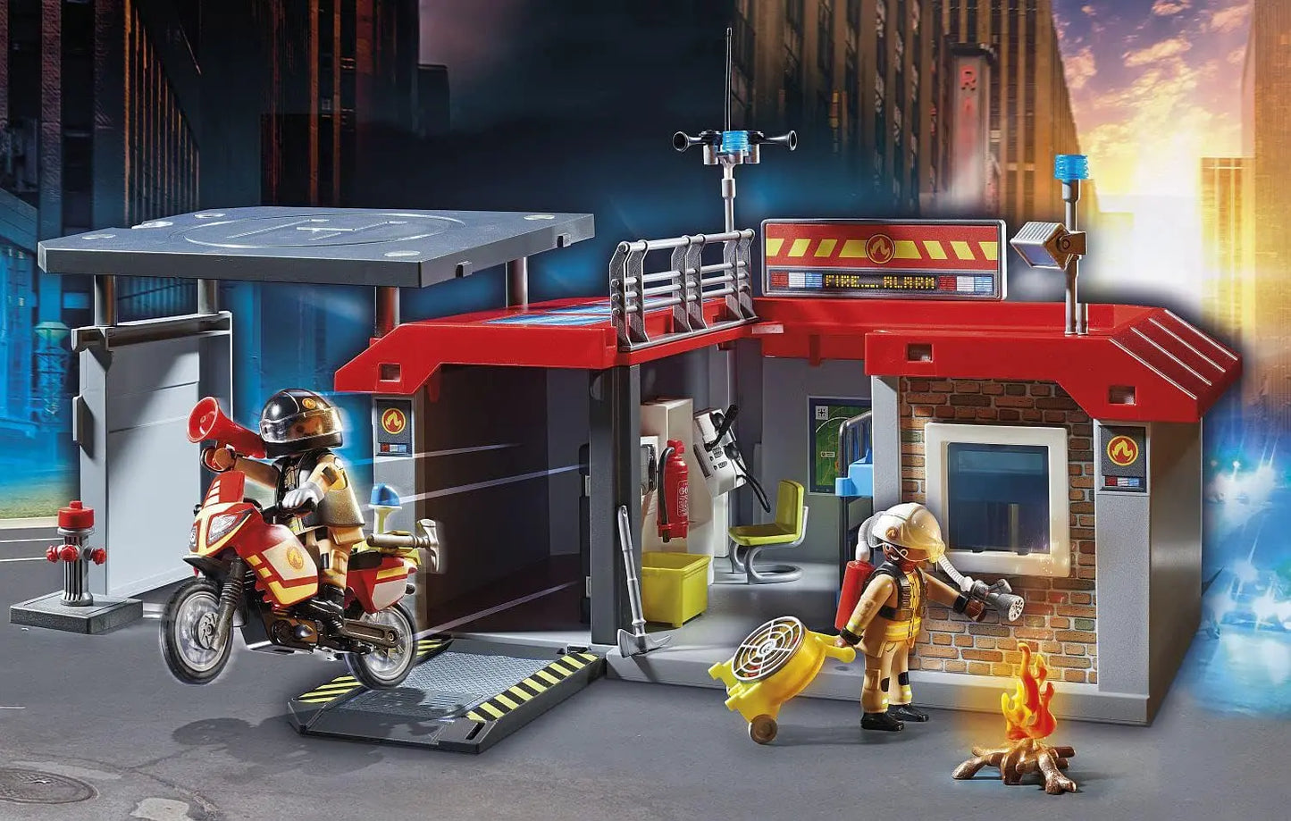 playmobil Playmobil City Action 71193 Caserne de pompiers playmobil