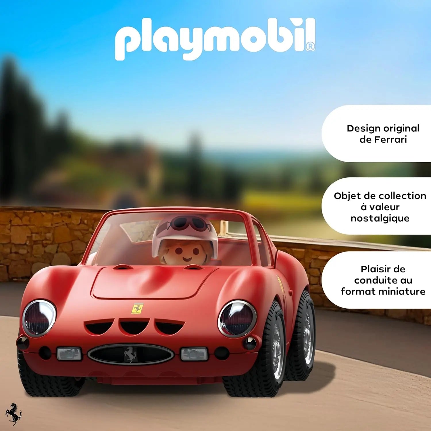 Jouet / Figurine Playmobil | Collector Cars | Ferrari 250 GTO | Modèle réduit de Voiture pour Adultes et Enfants | Cadeau pour Les Fans de Voitures et Les collectionneurs | 71856 Playmobil