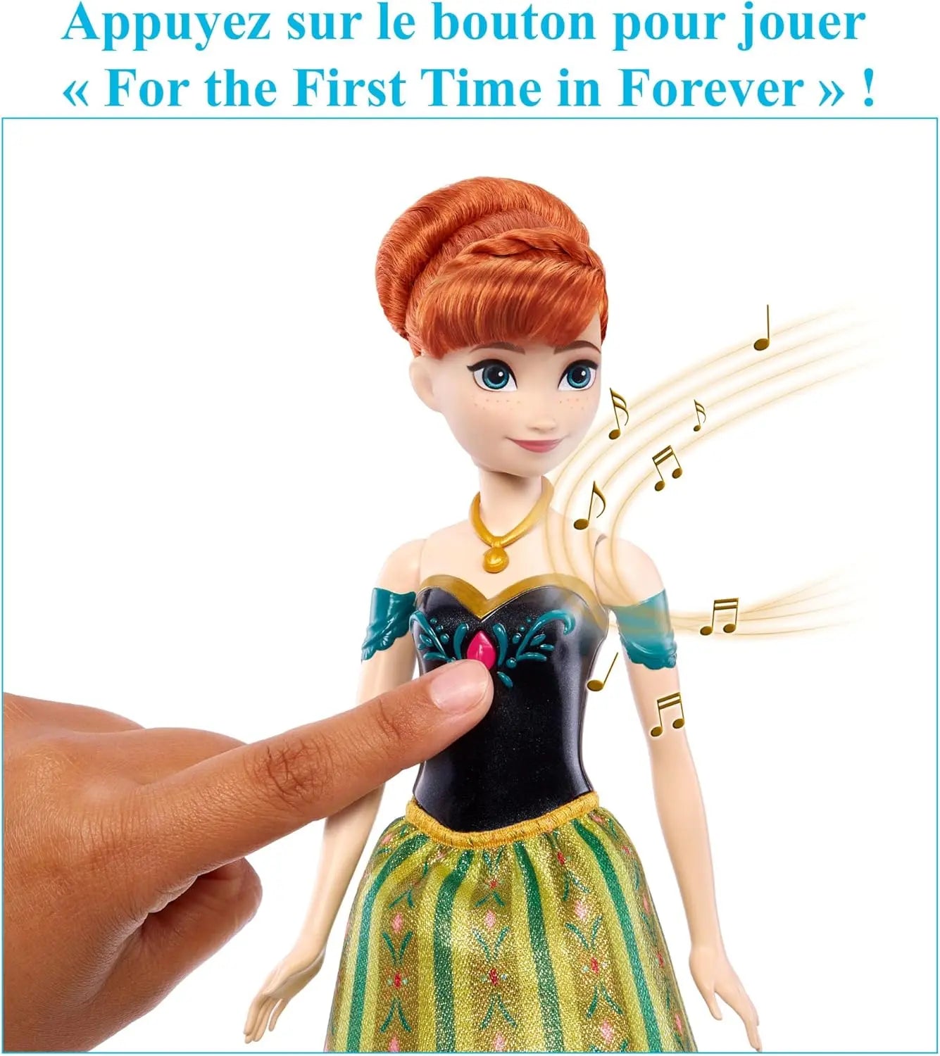 figurine pour enfant Poupée Anna chantante La Reine des Neiges Disney Mattel Games