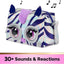 jouet Purse Pets MÉTALLIQUE Magic - ZÈBRE - Compagnon INTERACTIF Format Sac À Main - Animal Interactif Style Métallique Qui Cligne des Yeux - Sons Et Modes De Jeu - Jouet Enfant 5 Ans Et + Purse Pet