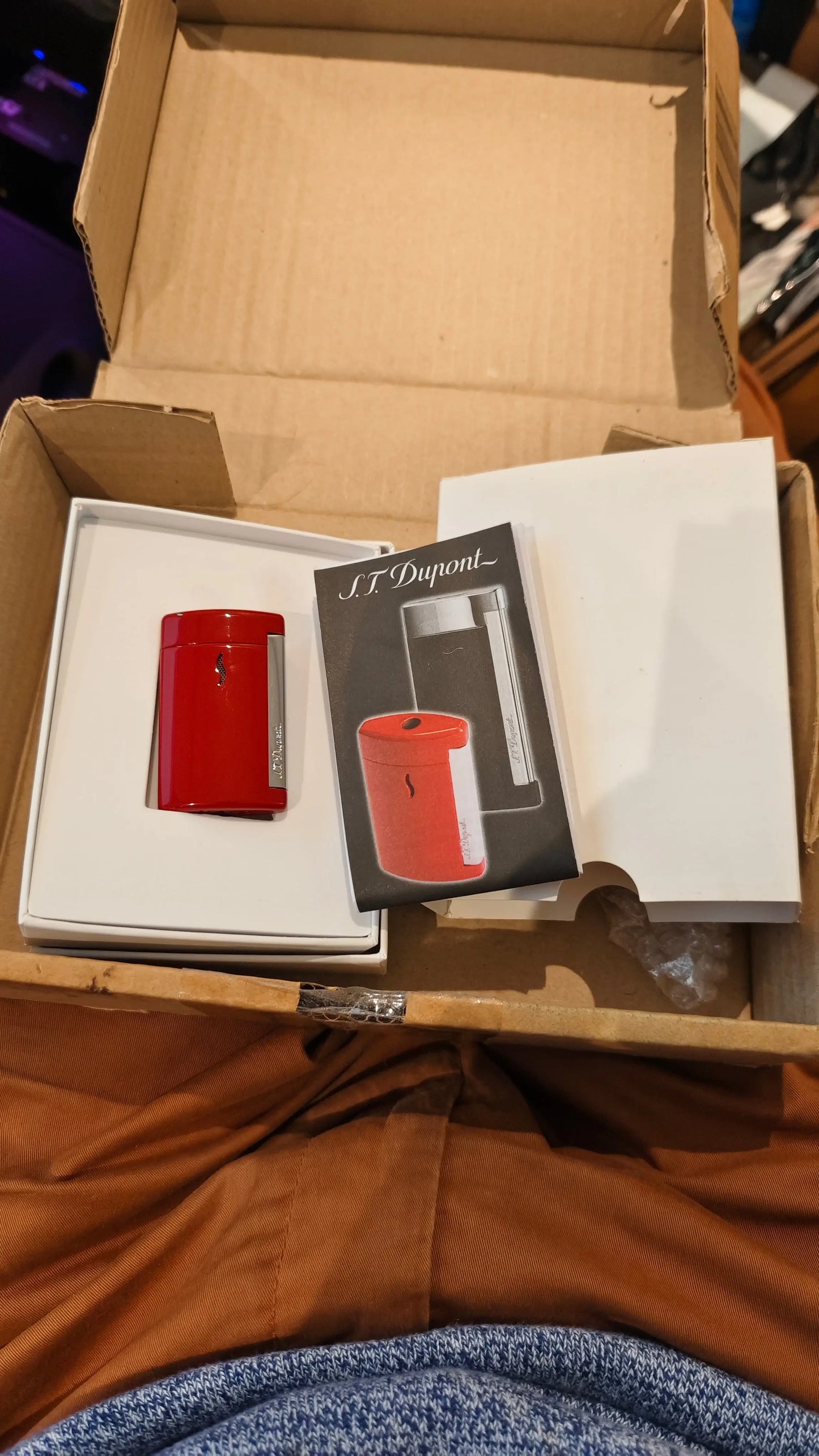 briquet S.t.dupont Minijet Briquet Rouge  3597390235268 S.T. Dupont