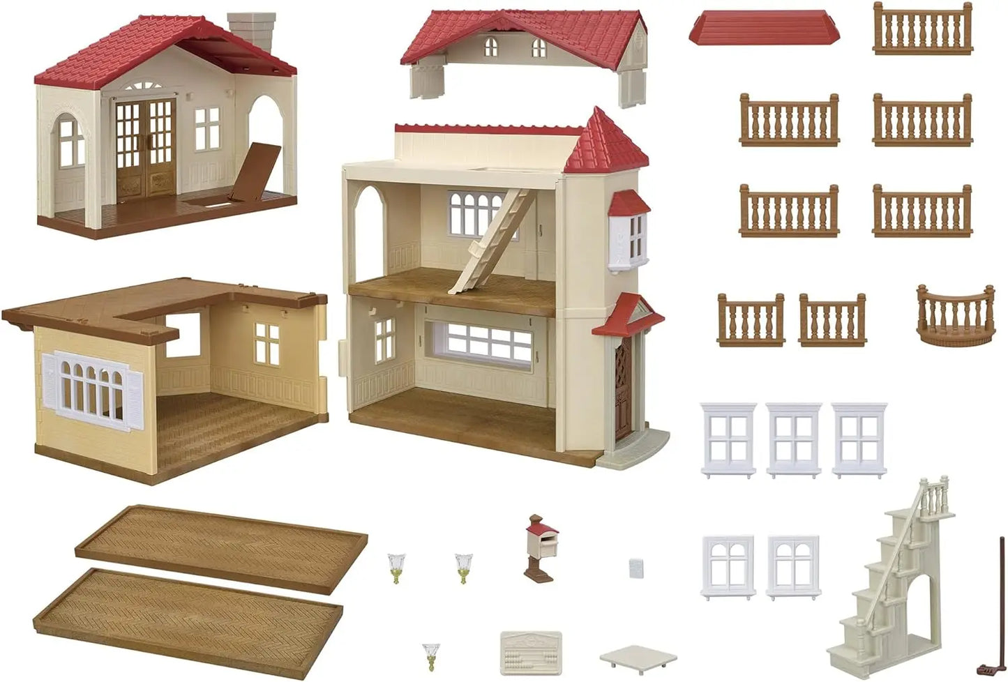 jouet SYLVANIAN FAMILIES La grande maison éclairée Clementoni