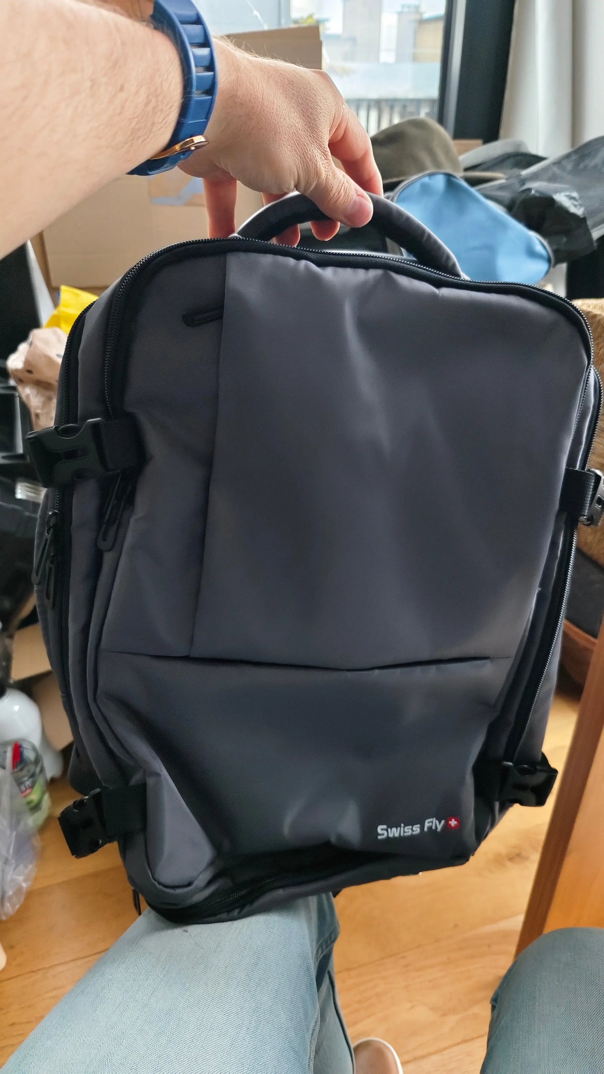 Sac de voyage Sac à Dos Cabine 40x30x15 cm – Antivol – USB Intégré – Compartiment Chaussures & Humide – Voyage Pro Sans marque