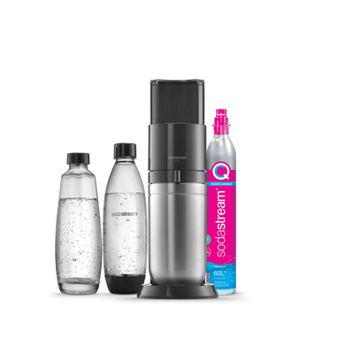 SodaStream Duo Noire – Pack 1 Carafe Verre 1L + 1 Bouteille 1L – Reconditionnée Garantie 2 ans TEKIN.STORE votre plateforme généraliste