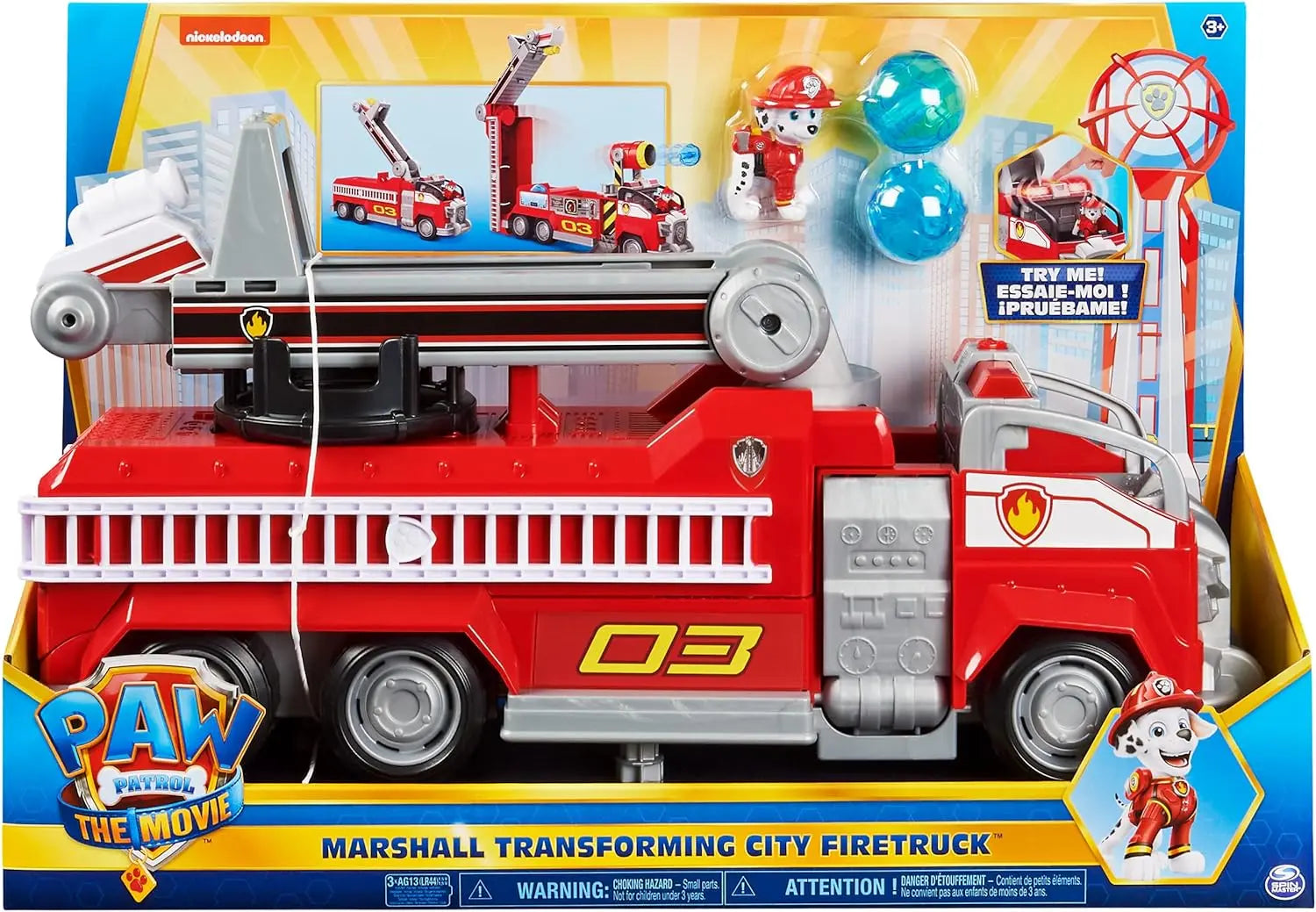 Jouet Spin Master Camion de pompiers transformable Marcus Pat' Patrouille Paw Patrol