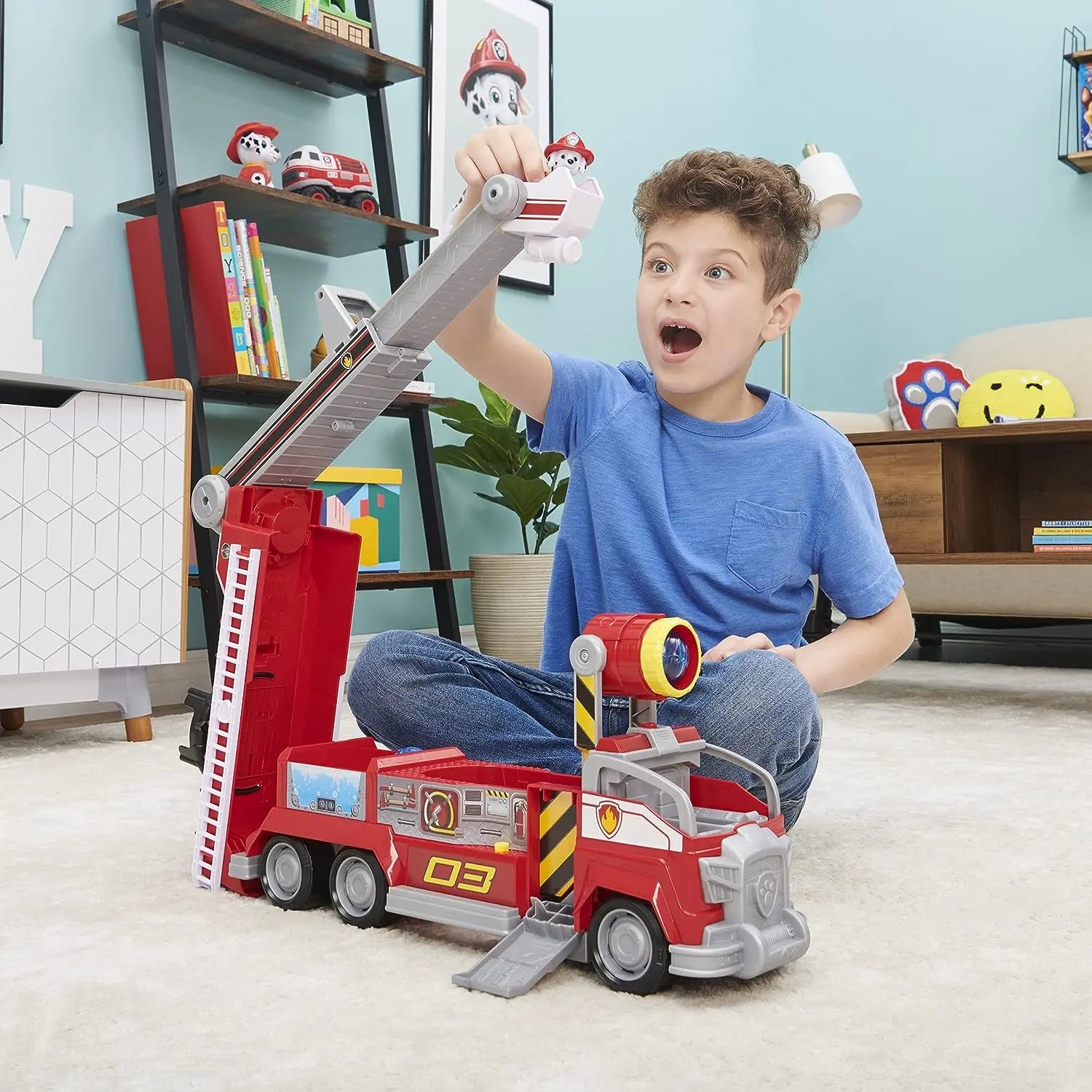 Jouet Spin Master Camion de pompiers transformable Marcus Pat' Patrouille Paw Patrol