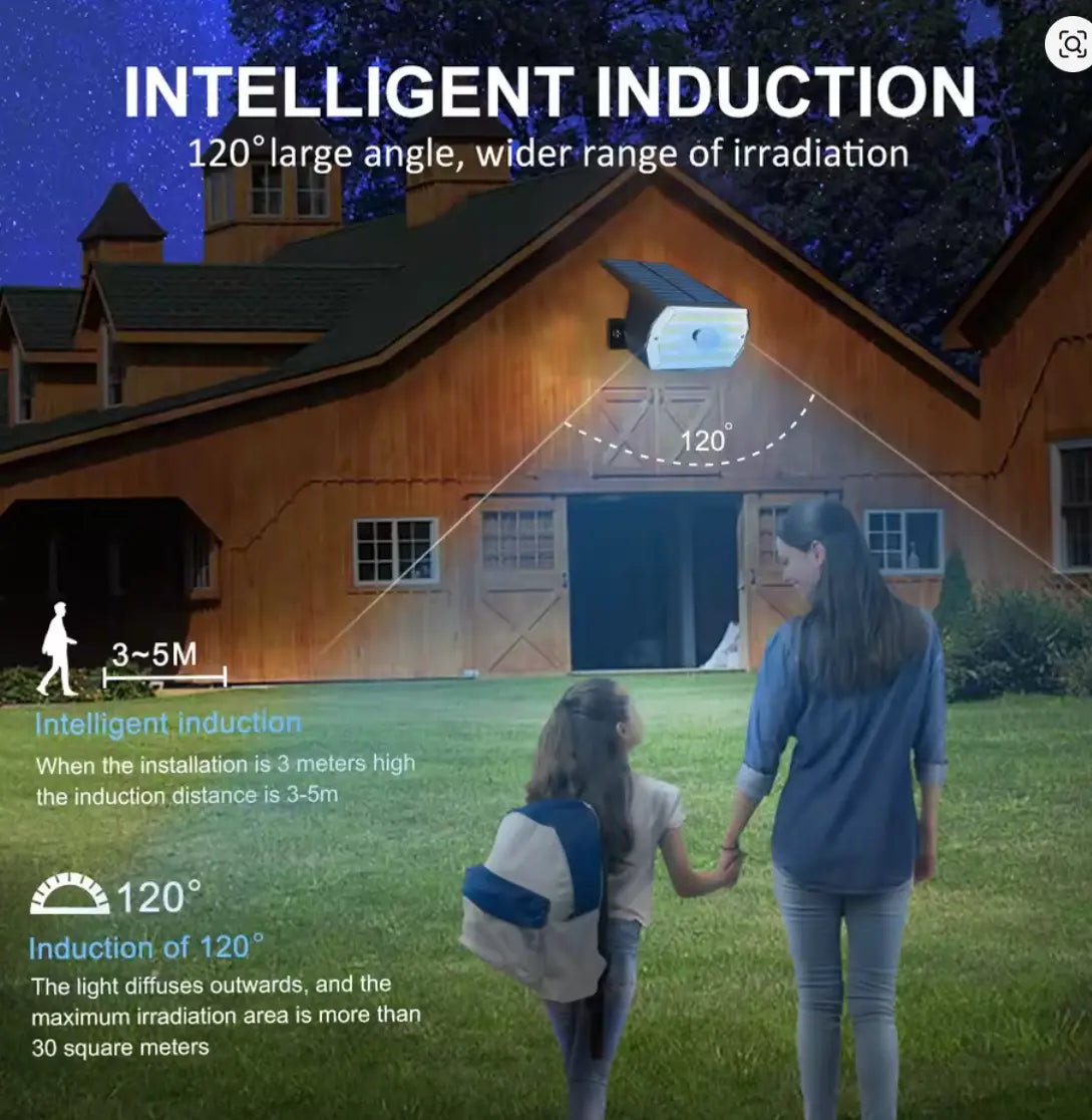 Spot Solaire Extérieur 60 LED avec Détecteur de Mouvement – Étanche IP65 TEKIN.STORE votre plateforme généraliste