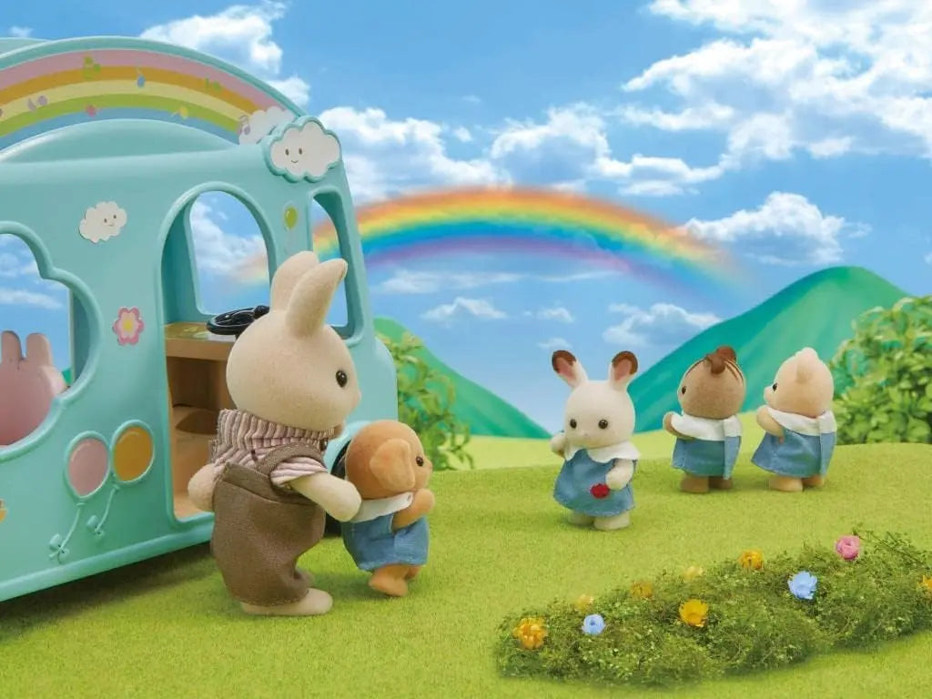 jouet pour enfant Sylvanian Families 5317 Le Bus arc-en-ciel lego