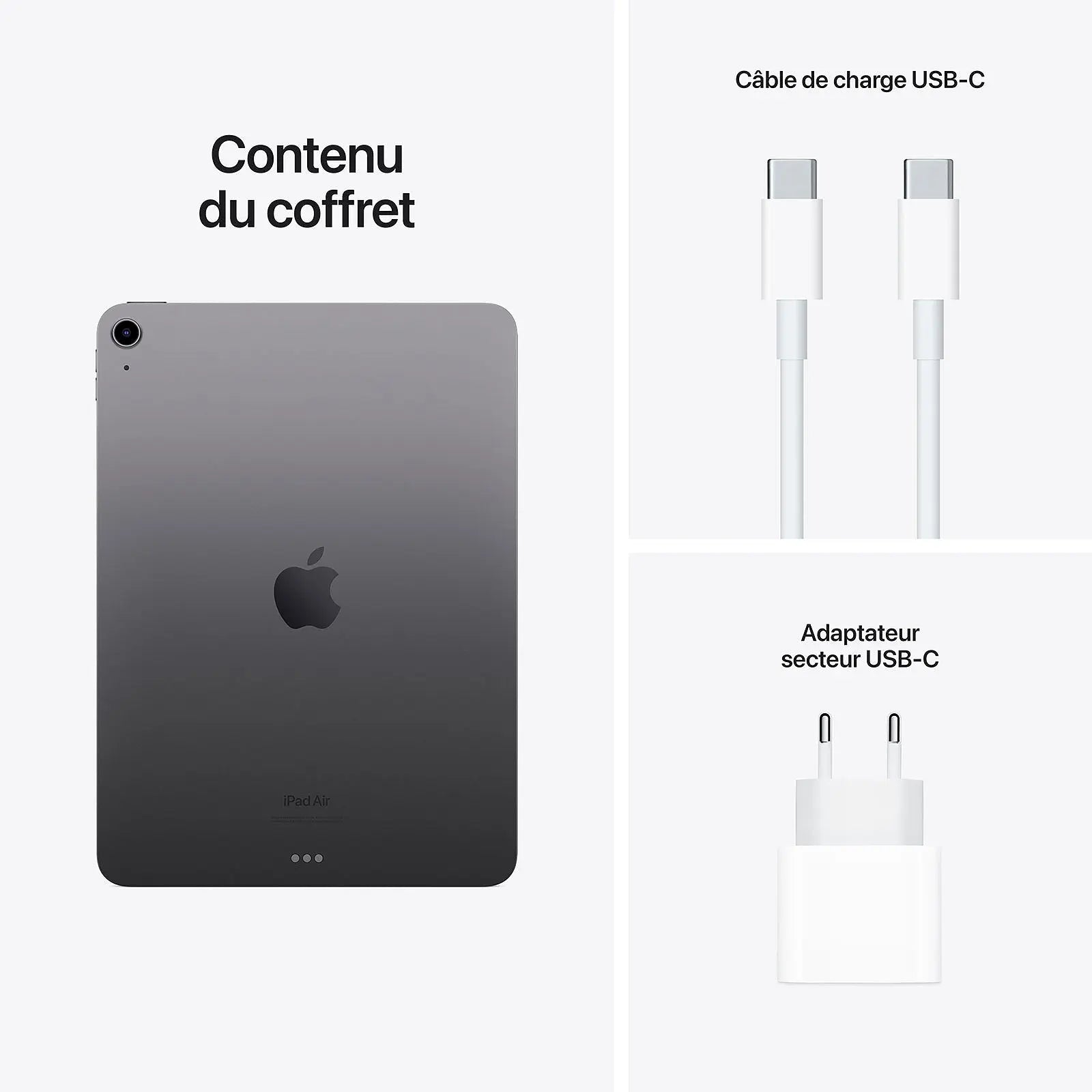 Tablette Apple Ipad Air 10.9 Gris Sidéral 256Go Wifi 0194252796771 MM9L3NF APPLE