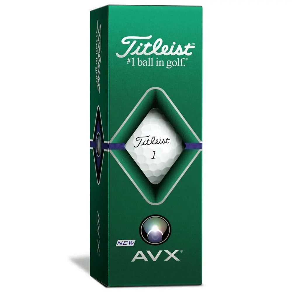 Golf Titleist AVX Blanc – Lot de 3 balles de golf Titleist