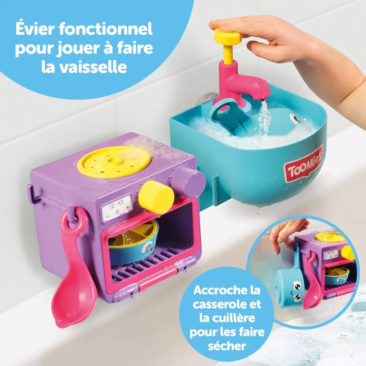 jouet pour enfant Tomy Ma cuisine de Bain playmobil