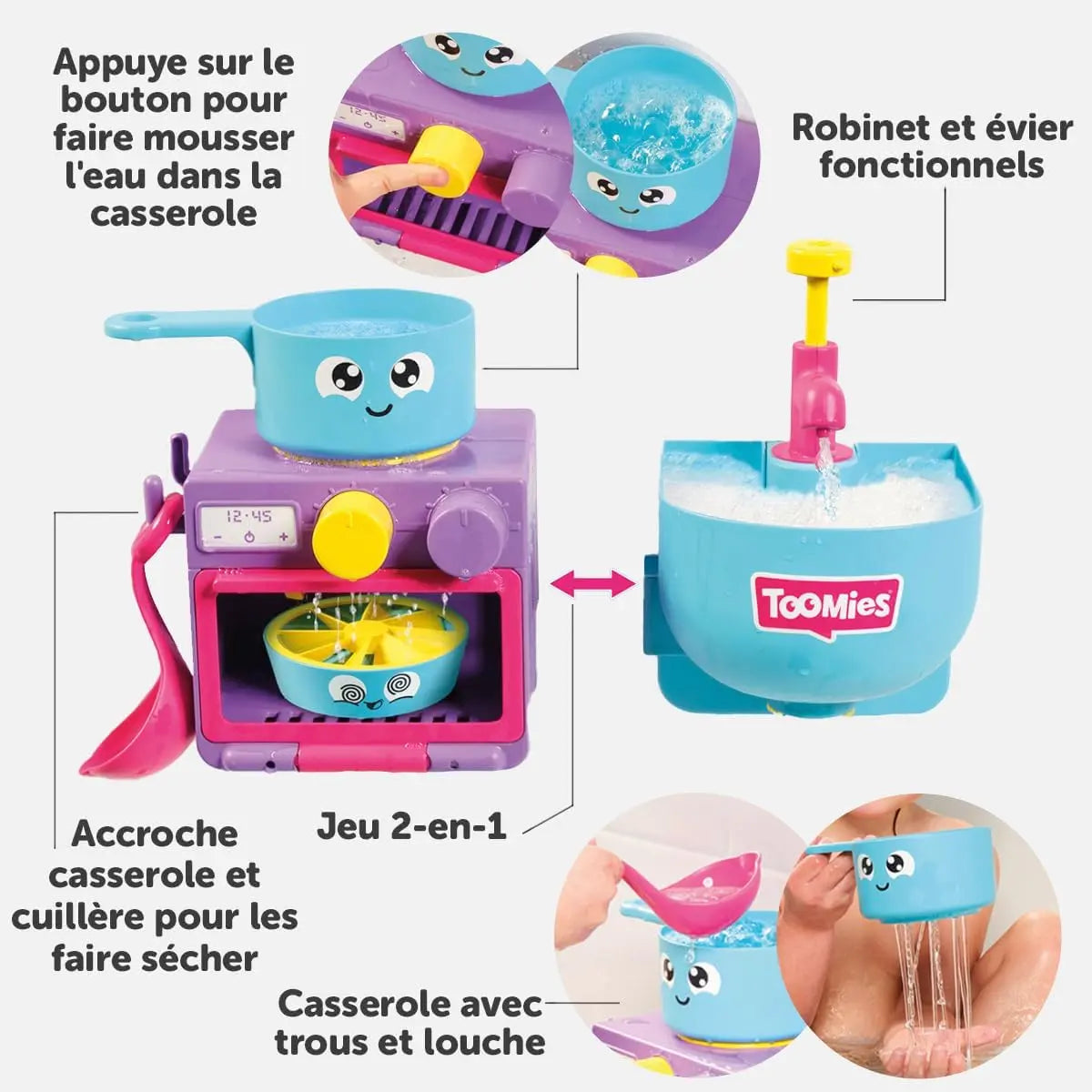 jouet pour enfant Tomy Ma cuisine de Bain playmobil