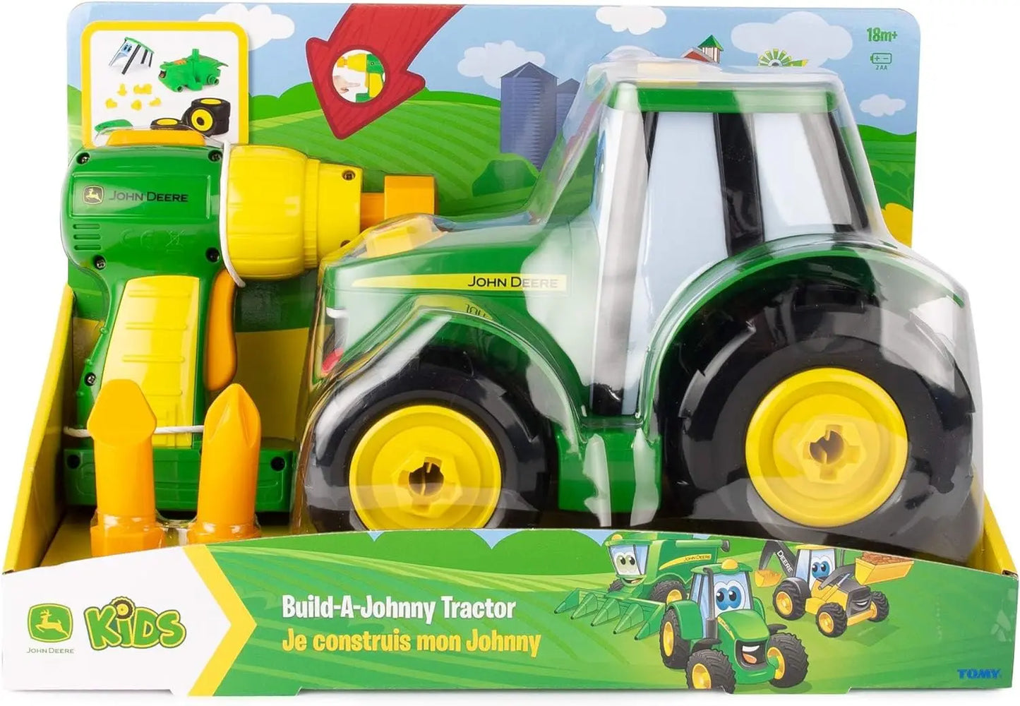 jouet pour enfant Tomy tracteur Je construis mon Johnny Petite Amélie