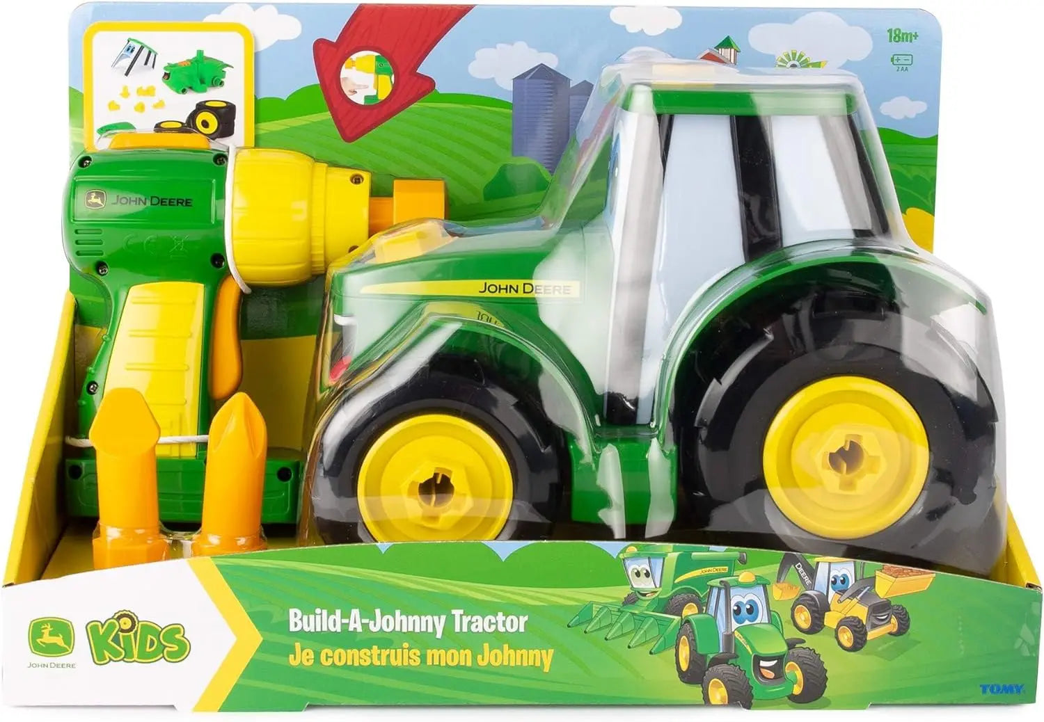 jouet pour enfant Tomy tracteur Je construis mon Johnny Petite Amélie