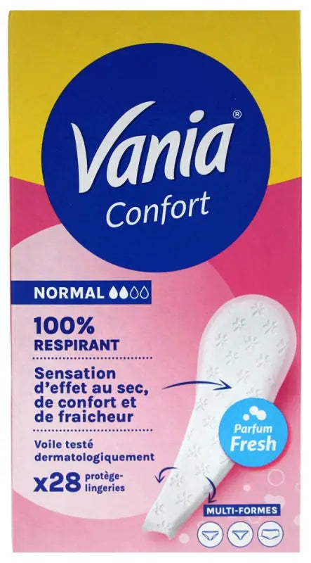 Hygiène féminine Vania Confort Multi-Formes Fresh Normal - 28 Protège-Lingeries Vania