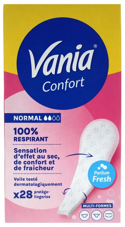 Hygiène féminine Vania Confort Multi-Formes Fresh Normal - 28 Protège-Lingeries Vania
