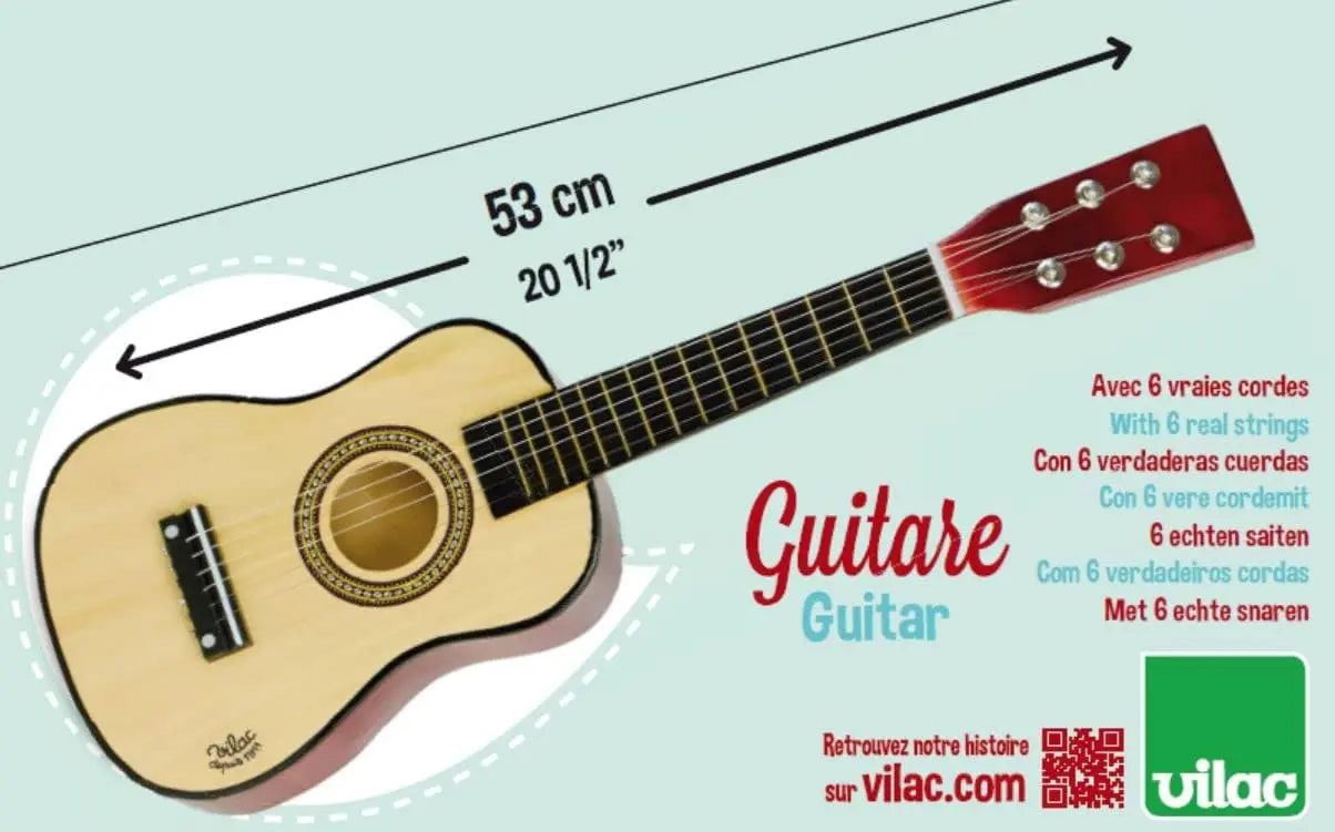 guitare Vilac Guitare en bois naturel Vilac