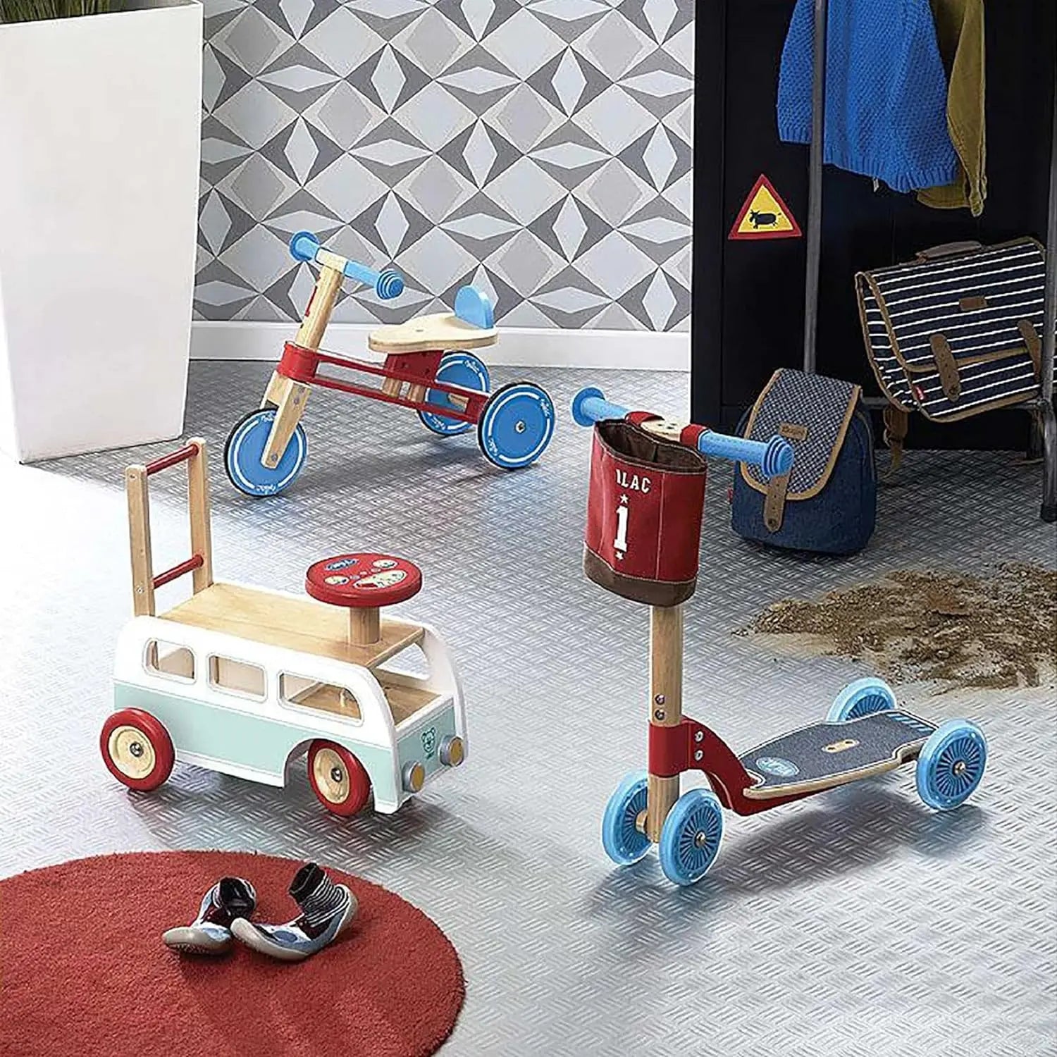vehicule pour enfant Vilac Minibus Porteur 2 en 1 Vilac