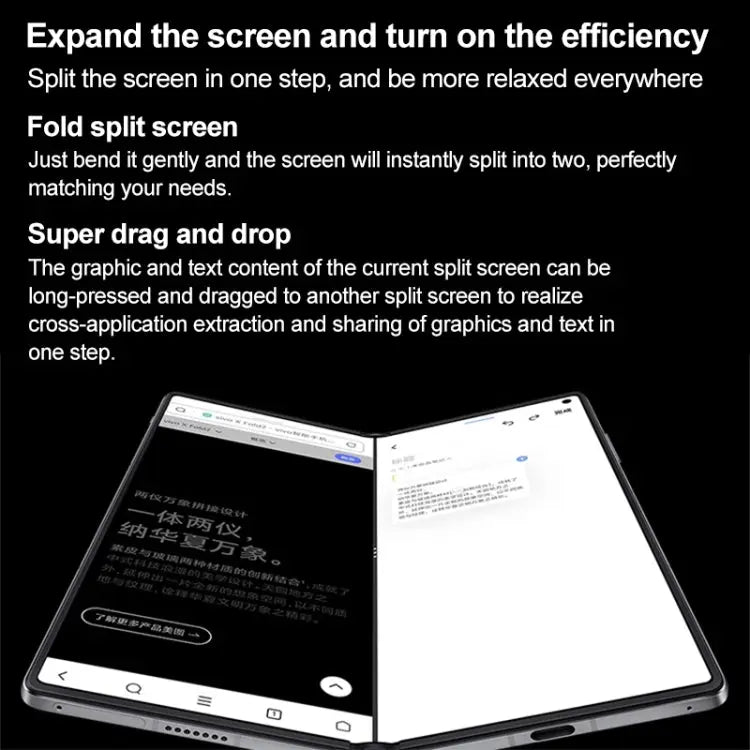 Smartphone pliable Vivo X Fold 3 – Smartphone Pliable 8,03" Snapdragon 8 Gen 2 Écran pliant AMOLED Vivo