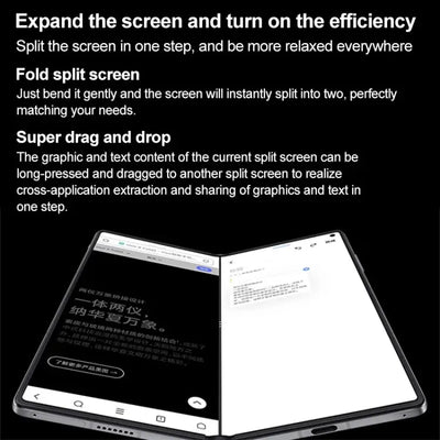 Smartphone pliable Vivo X Fold 3 – Smartphone Pliable 8,03" Snapdragon 8 Gen 2 Écran pliant AMOLED Vivo