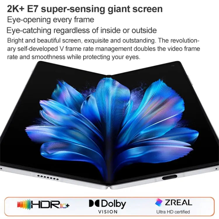 Smartphone pliable Vivo X Fold 3 – Smartphone Pliable 8,03" Snapdragon 8 Gen 2 Écran pliant AMOLED Vivo