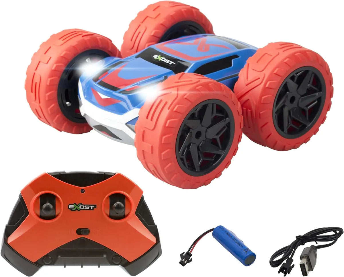 Silverlit Exost Cross 360 – Voiture Télécommandée Tout-terrain, Conduite 2 Faces, 12 Km/h, Rouge – Dès 5 Ans