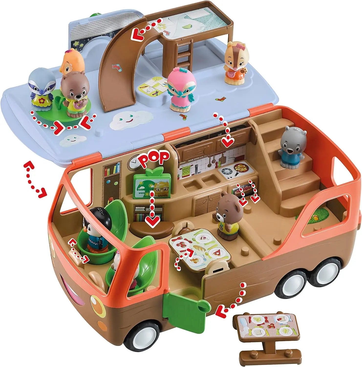 arbre en jouet Vulli Le Camping car Klorofil king jouet