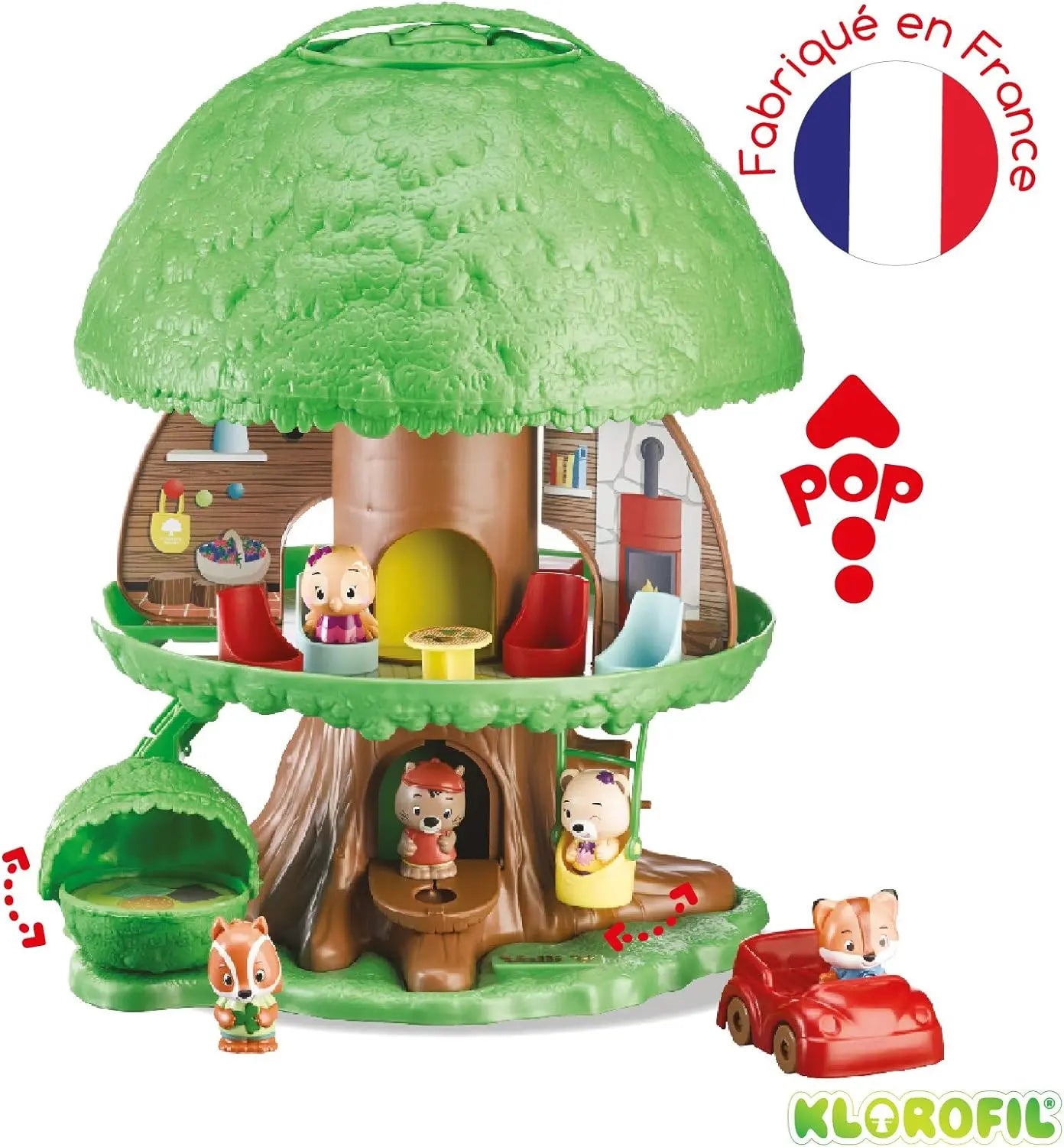 jouet WOOD N PLAY Cuisine en bois interactive Eco kitchen klorofil