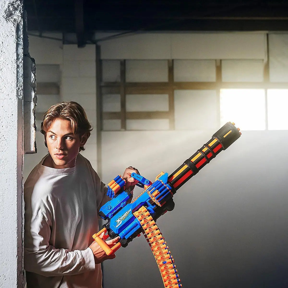 Nerf Ragefire X-Shot Insanity Rage Fire Gatling Blaster avec ceinture de fléchettes ...