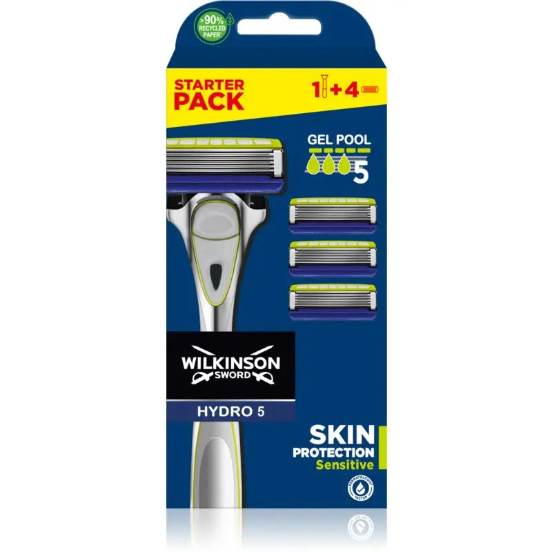 hygiene a refaire Rasoir + 4 Lames Avec Gel Protectrice Sensitive Hydro 5 WILKINSON gilette