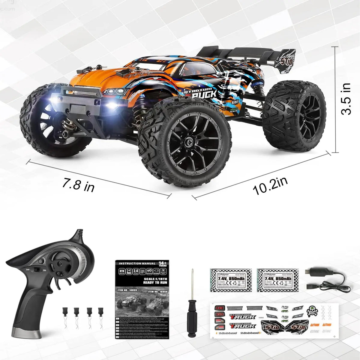 HAIBOXING Voitures RC, Voiture Télécommandée 1:18 pour Adultes, Camion RC 4RM Haute Vitesse 36 Km/h Voiture RC Drift Rapide Étanche Tout-Terrain Buggy HAIBOXING Voitures RC, Voiture Télécommandée 1:18 pour Adultes, Camion RC 4RM Haute Vitesse 36 Km/h Voiture RC Drift Rapide Étanche Tout-Terrain Buggy