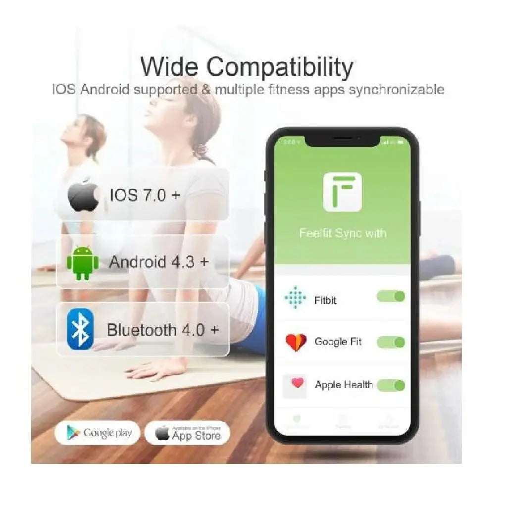 Balance Connectée & Sport iTeknic IK-PCA001 — Balance Connectée Smart Body Scale | Verre Trempé Noir | Occasion iTeknic