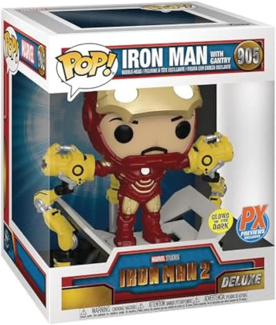 Figurines jouets iron man Pop - Marvel Deluxe - Iron Man 2 - Iron Man Whith Gantry (905) 889698567725 iron POP