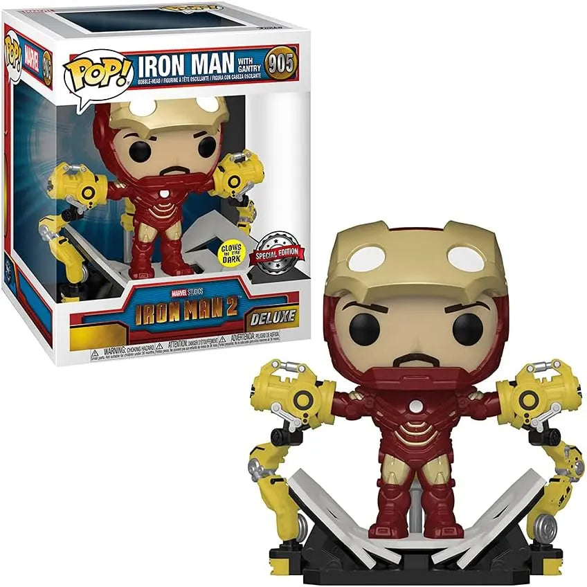 Figurines jouets iron man Pop - Marvel Deluxe - Iron Man 2 - Iron Man Whith Gantry (905) 889698567725 iron POP