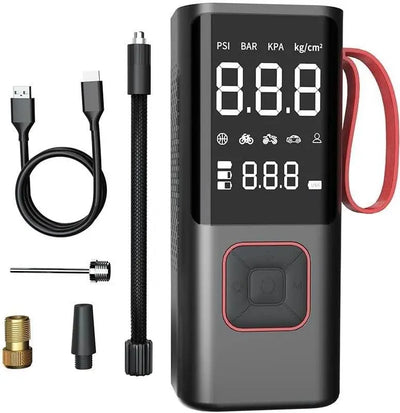 pompe à vélo automatique Cordless Tire Inflator Portable Air Compressor - Multi-Purpose Portable Automotive air Compressor, Compact Bicycle air Pump, 150PSI Automotive tire air Pump, Inflation, Automotive air Compressor, TECIN HOLDING