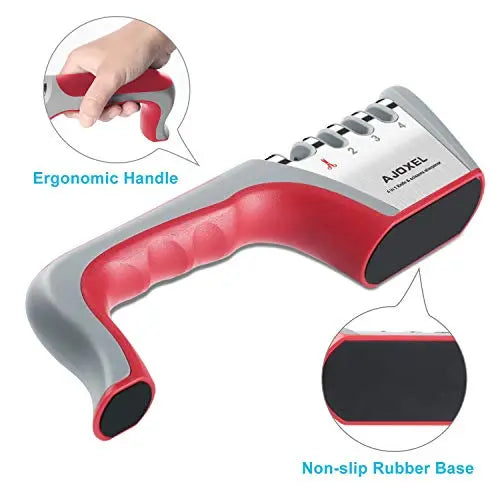 AJOXEL Aiguiseur de couteaux professionnel, 4-1 Aiguiseur de couteaux de cuisine professionnel avec base antidérapante, Aiguiseur de couteaux pour couteaux de cuisine, ciseaux, rasoir Ajoxel