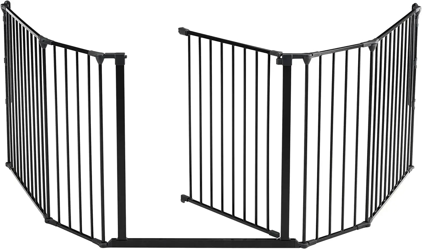 BabyDan Barrière de sécurité enfant multi-fonction flex, anthracite (XL) 90-278cm JBL
