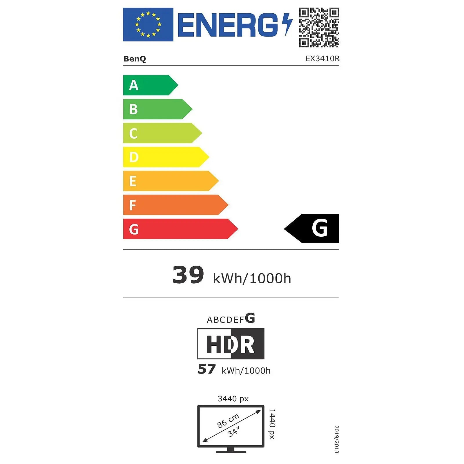 BenQ 34" LED - MOBIUZ EX3410R 9H.LKKLA.TBE 4718755086700 BenQ