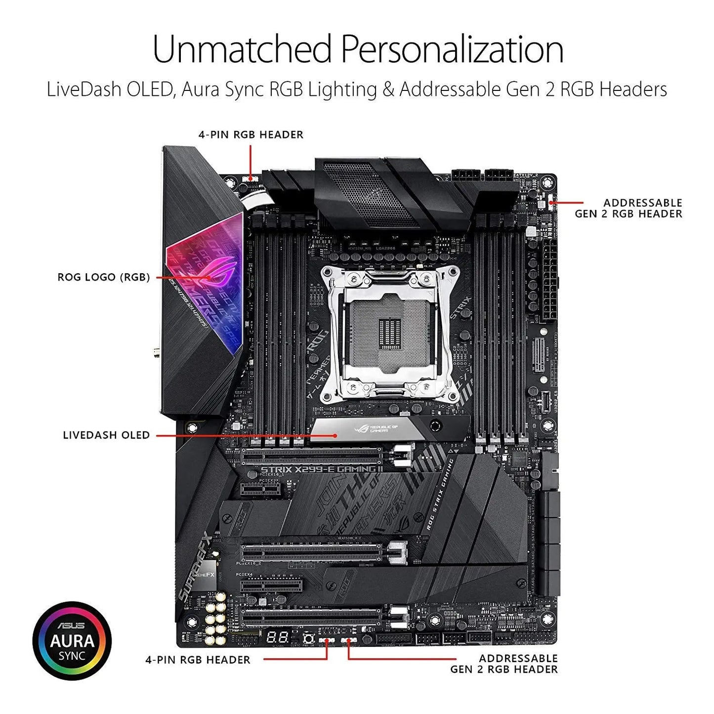 Carte mère ASUS ROG STRIX X299-E GAMING II Socket 2066 4718017473231 ASUS