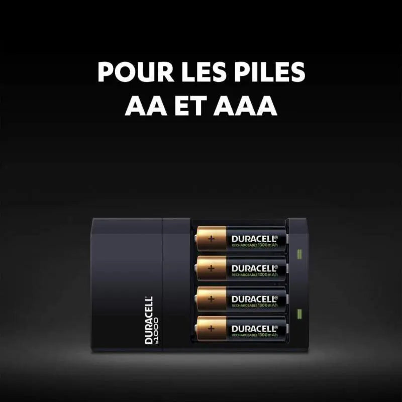 Chargeur de batterie Duracell HI-Speed value + 4 piles Duracell (1300mAh)  5000394118577 DURACELL