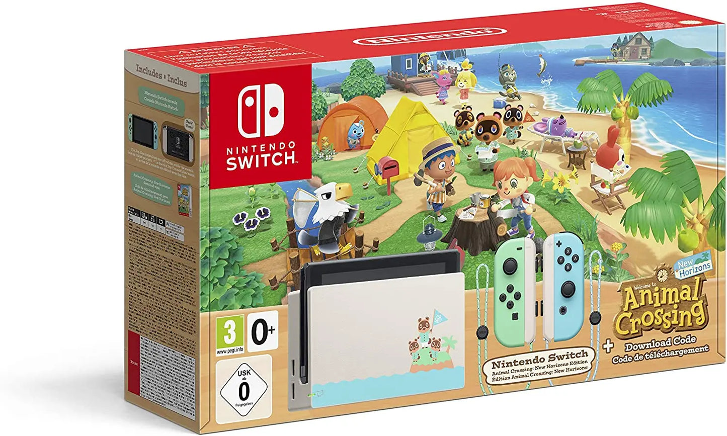 Console Nintendo Switch Animal Crossing : New Horizons Edition + animal crossing jeux  0045496453152 Tecin.fr