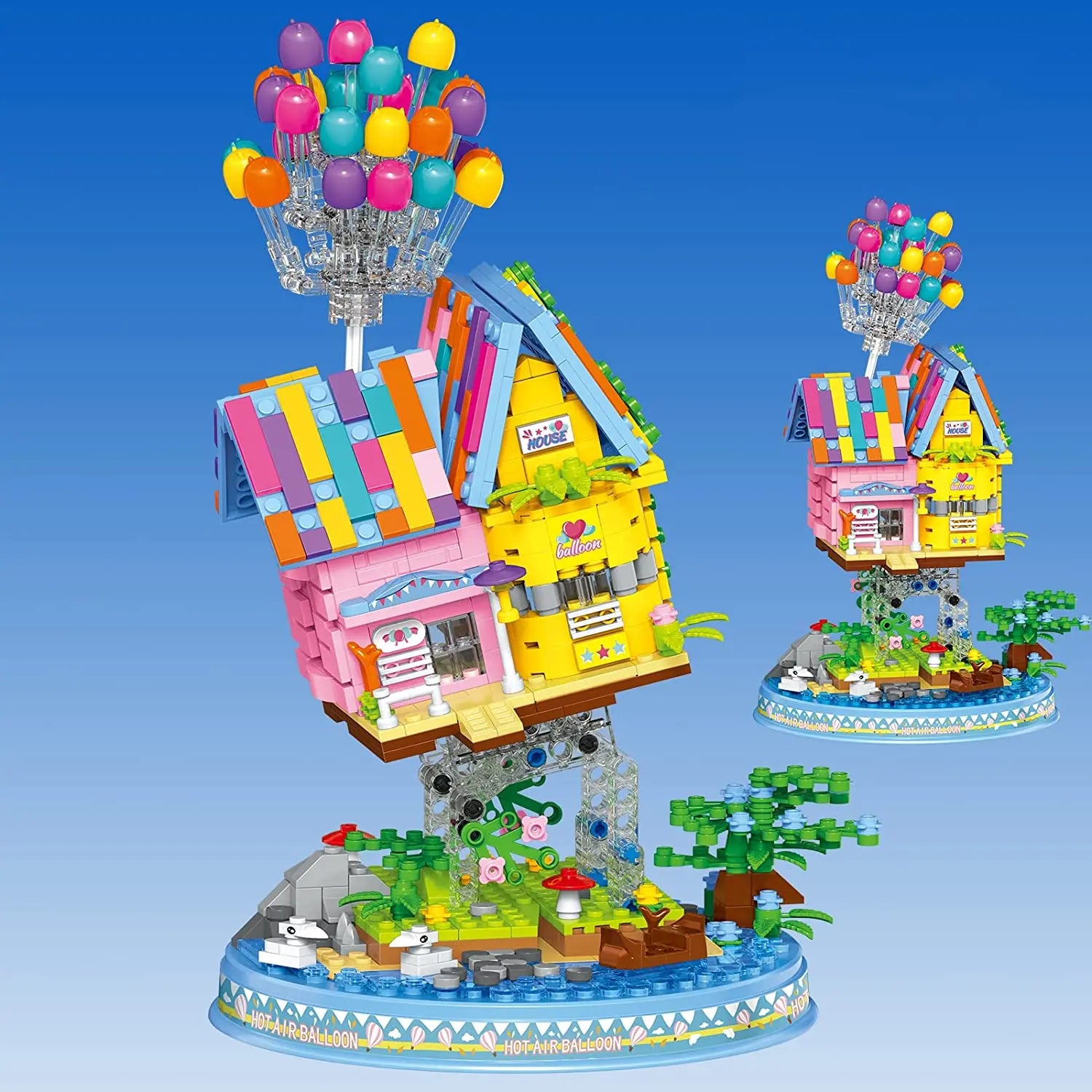 Ensemble de construction de maison à ballons, jouet de construction pour enfants de 8 ans et plus TECIN-PRINCIPALE